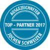 Ausgezeichneter TOP Partner 2017 bei Jochen Schweizer
